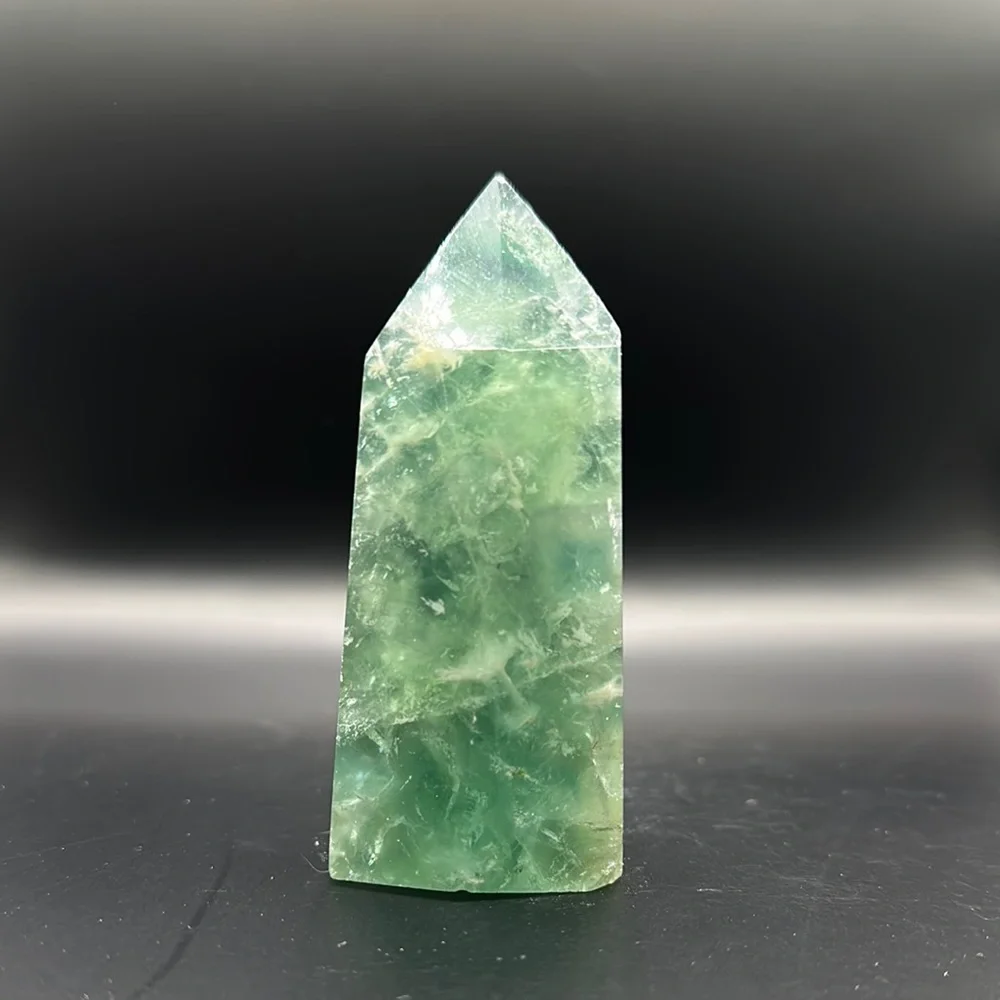 Green Fluorite Crystal Tower - Picture 2 of 5